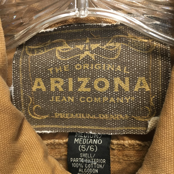 Arizona Jean Company Brown Denim Jean Jacket 5/6 - Picture 4 of 8